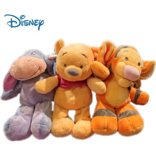 Disney Genuine Kawaii Winnie The Pooh Action Figure Plush Toys Eeyore Cute Anime Figures Stuffed Plush Dolls Kids Toys Gifts