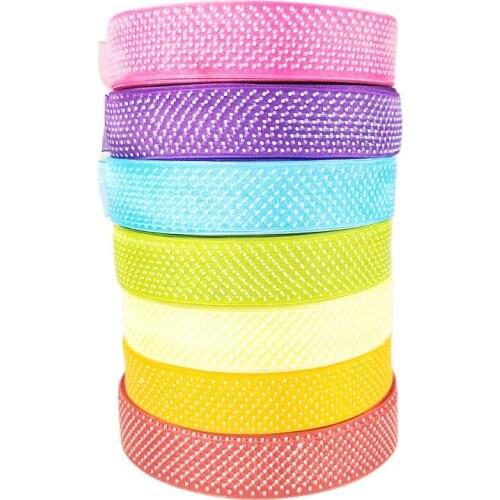 HL 5 Meters/lot 1" Printed Dots Organza Ribbons For Making Head Jewelry Wedding Party Decorative DIY Gift Box Wrapping