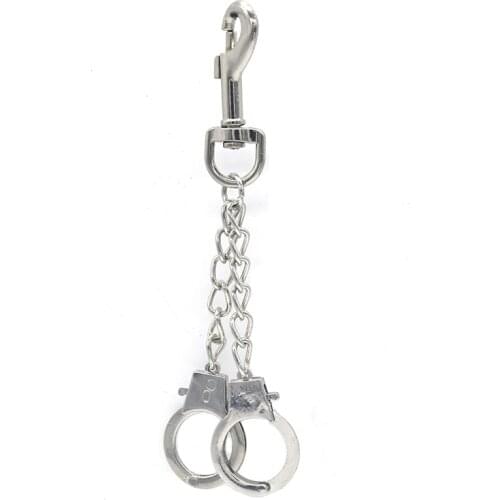 Creative Police Officer Handcuff Keychain Charms Wallet Belt Chain Keyring Handbag Key Chain Chaveiro
