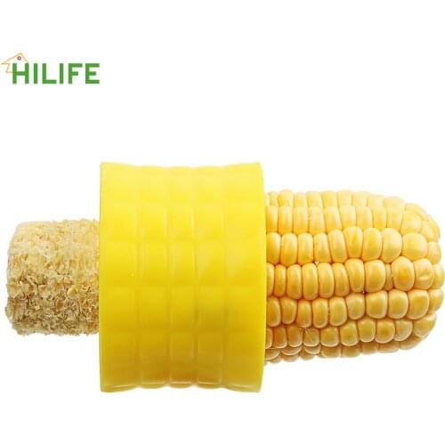 HILIFE Kitchen Cob Remover Fruit Vegetable Tools Corn Stripper Cutter Corn Shaver Peeler Protecting Hand Gadgets Cob Cutter