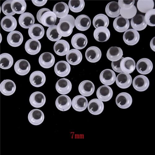 100 PCS 5mm/6mm/7mm Dolls Eye For Stuffed Toys Dolls Googly Black Eyes For Doll Accessories Creative Gift Not Self-adhesive