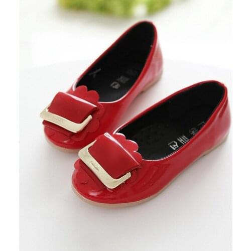 2018 new Spring Big Girls Shoes Fashion Princess Slip-on Children Sneaker Leather Shoes For Girls Shoes Size 26-36