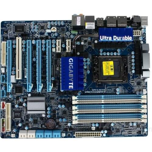 Gigabyte GA-X58A-UD3Rused original motherboard LGA 1366 DDR3 X58 ISB2.0 USB3.0 X58A-UD3R X58 Desktop motherboard