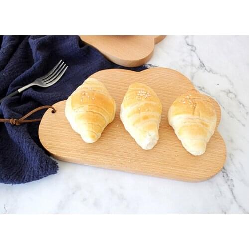 Cutting Board Solid Color Cute Cloud Shaped Wooded Serving Convenience Board For Kitchen Restaurant Hotel