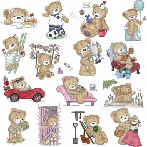 Family Bear Gather! Clear Stamps For DIY Card Making Adorable Bears Clear Transparent Silicone Stamp New 2019