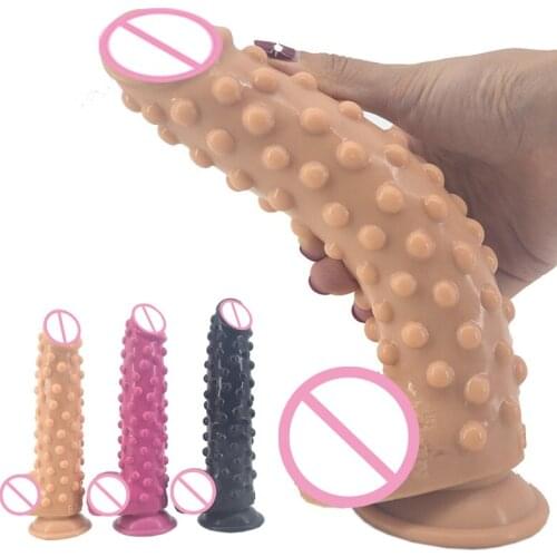 Odorless Silicone Huge Penis Dildos Flexible Anal Plug With Suction Cup Masturbation Device Adult Products Sex Toys For Women