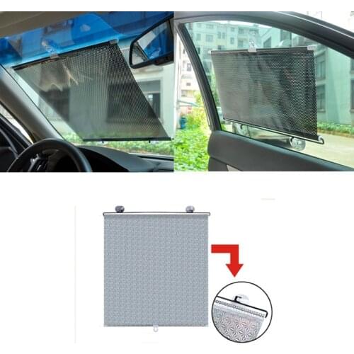Car Sunshade Curtain Retractable Windshield Automatic Retractable Sunblind Sun Protection For Car Front Window Sun Shade