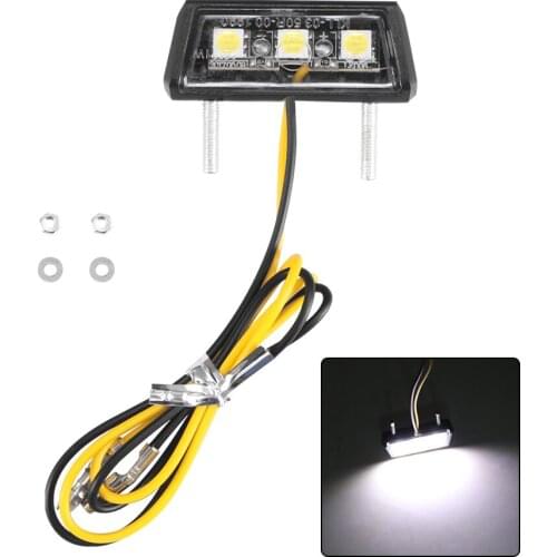 ONEVER LED Tail Rear Light Motorbike License Plate Light Mini Motorcycle Car Auto Rear Light For Honda Kawasaki Yamaha Suzuki
