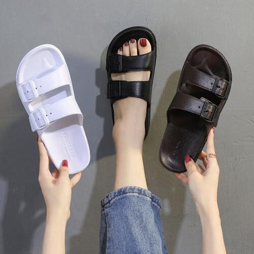 Slippers Womens Summer Wear Home Non-slip Comfortable Soft Bottom Ins Trendy Shoes Korean Fashion Trendy Shoes Womens Sandals