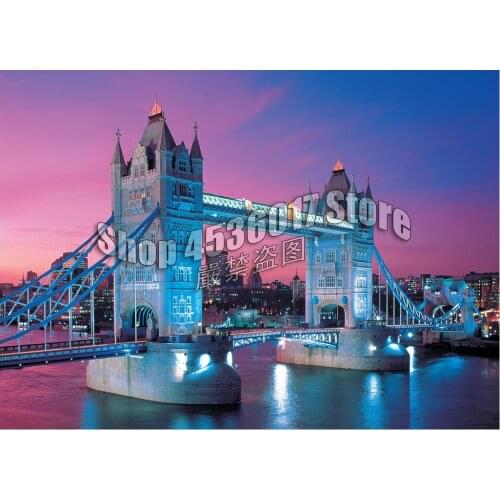 Tower Bridge,London Full Diamond Painting 5d Diy Diamond Embroidery Kit Rhinestone Mosaic Cross Stitch landscape Art Home Decor