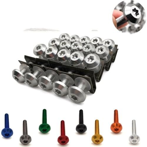 Universal Motorcycle Fairing Screws Fastener Clips Body Spring Bolts Kit For Honda XR125 CRM250R CRF 250 M L 1000L Kawasaki ZX7R