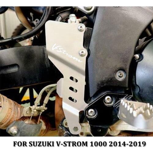 Motorcycle Rear Brake Master Cylinder Guard For SUZUKI V-STROM 1000 V-strom 1000 2014 2015 2016-2019 Heel Protective Cover Guard