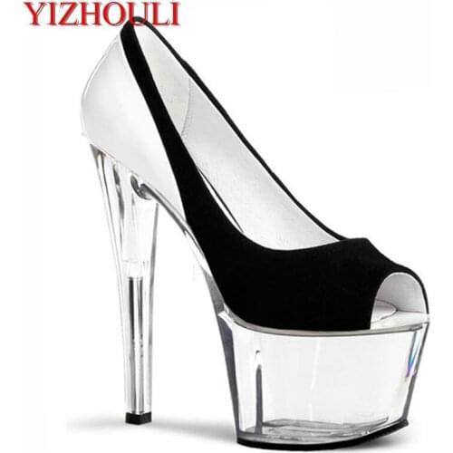 Summer new silver high heel height 17 cm womens shoes, the normal size, female top dance shoes