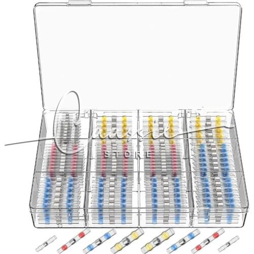 250PCS Solder Seal Wire Connector Waterproof Heat Shrink Butt Connectors Terminals 50pcs Electrical Solder Crimp Kit Waterproof