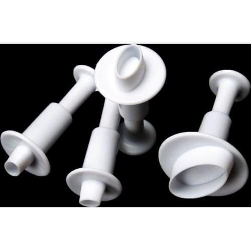4pcs/set oval-shaped Plunger Cutter cake fondant sugarcraft decorating tools cake mold stand cookie cutter , 100sets/lot