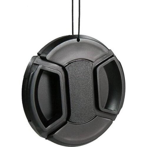 55mm Camera Len Cap with string Snap-on Lens Cap Holder Cover for Canon For Sony For Nikon
