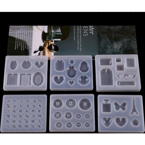Transparent silicone mold epoxy resin craft decoration DIY jewelry cutting stone shape type resin mold