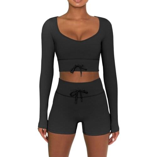 8 Colors Women Seamless Sport Sets Shorts Women 2 Piece Crop Top Bra Leggings Yoga Sportsuit Workout Outfit Fitness Gym Clothes