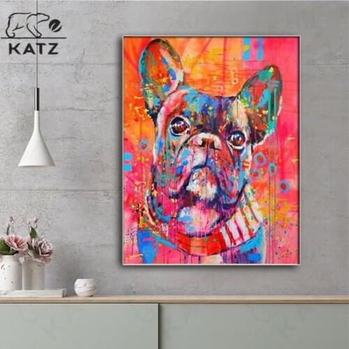 Animal Graffiti Diamond Painting Dog Embroidery Crossing Diy Diamond Mosaic Art Gift Handmade Cross Stitch Home Decoration