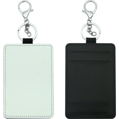 FREE SHIPPING 20pcs/lot NEW Blank Sublimation Leather Bank Card Bus Card Bag Holder for Club Card Hot transfer Printing