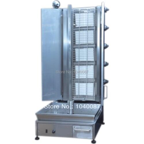 DC-G5T shawarma machine kebab machine gas bbq gyros grill with five burners,gas stove