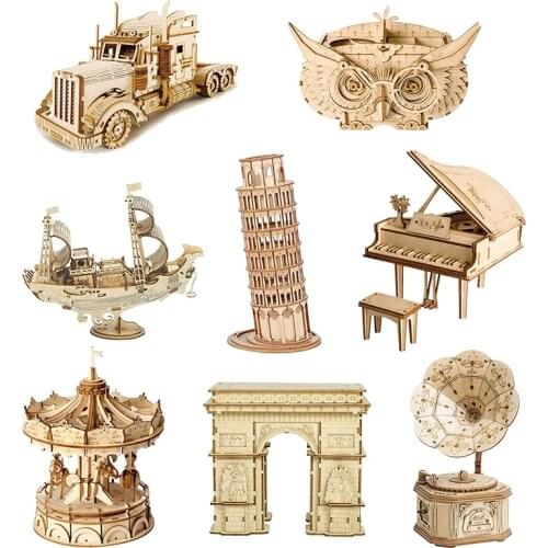 Wooden DIY Assembled RC Racing Car Model Kit Kids Students Remote Control Vehicle Materials Science Technology Educational Toys