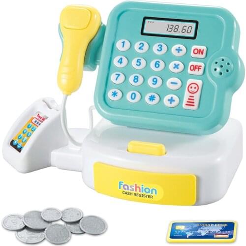 ChildrenS Home Toys Mini Supermarket Cashier Toys Calculate Girls'Gifts With Sound And Light Cash Register Toy