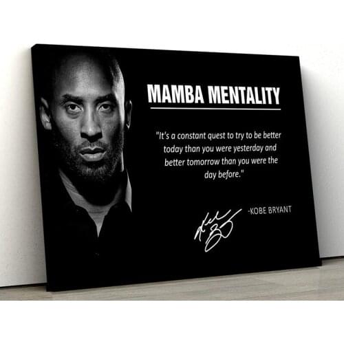 Mentality Basketball Painting Wall Art Print Great Gift For Basketball Fans Kids and Adults Sports Decor for Bedroom Art Canvas