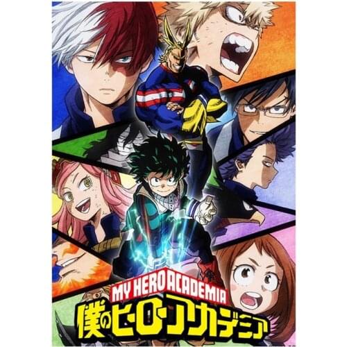 New My Hero Academia Poster Painting Japanese Anime Wall Mounted Canvas Picture Home Art Decoration