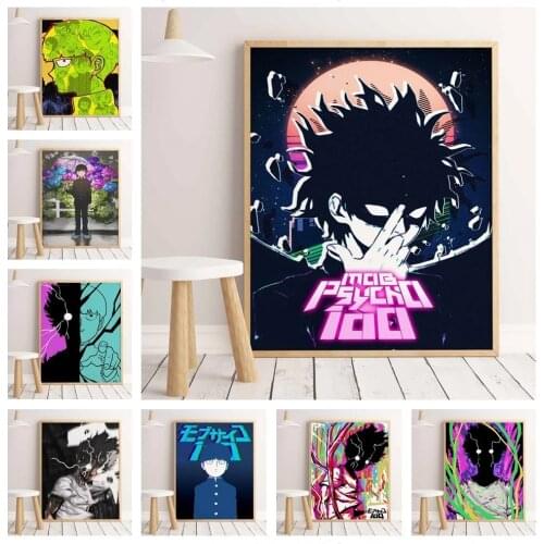 Prints Poster Wall Art Modular Canvas Mob Psycho 100 Pictures Japan Anime Painting Home Background No Frame Living Room Decor