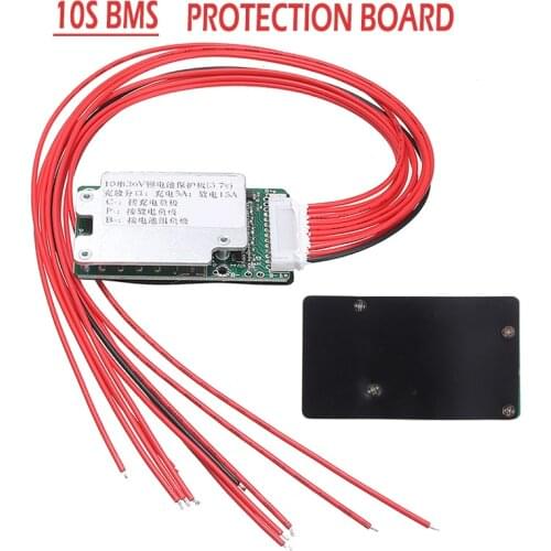 BMS Protection Board 36V 10S Lithium Li-ion Battery Protection Board With Wire Cable Lithium PCB Li-Po LiPo Polymer Protection