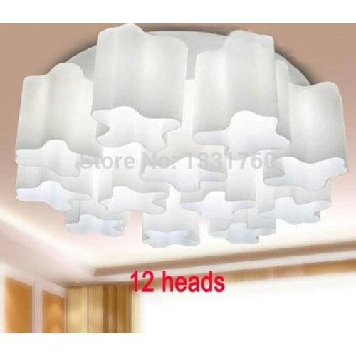 Logico Collection Lounge Living ceiling lights modern design ceiling lamp milk glass 1/3/6/7/8/9/12