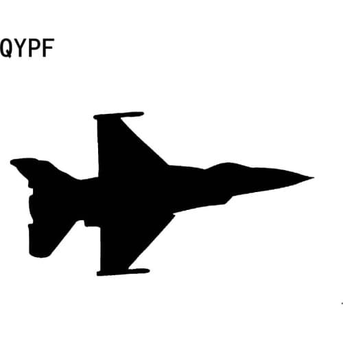 QYPF 17cm*9.1cm Interesting Plane Helicopter Airplane Aircraft Jet Fighter Translucent Car Sticker Vinyl Vivid Decal C18-0614