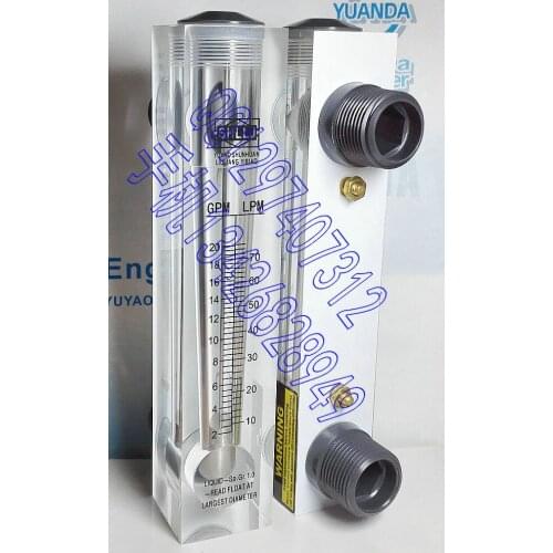 Water meter LZM-25 panel liquid flowmeter 2-20GPM 10-70LPM