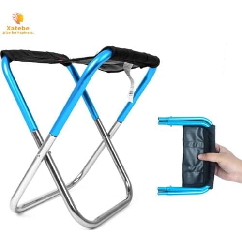 Camping Foldable Fishing Picnic Chair Lightweight Aluminium Cloth Outdoor Portable Easy To Carry Fishing Tools Outdoor Stool New