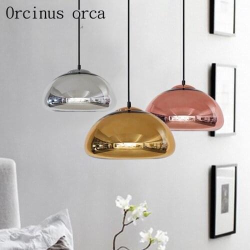 Nordic glass chandelier modern simple personality bar coffee shop Postage free