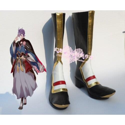 Touken Ranbu Kasen Kanesada Halloween Long Cosplay Shoes Boots H016