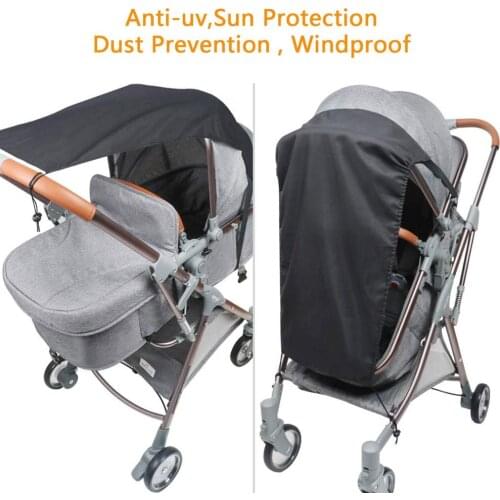 Universal Baby Stroller Accessories Windproof Waterproof UV Protection Sunshade Cover for Kids Baby Prams Car Outdoor Activities