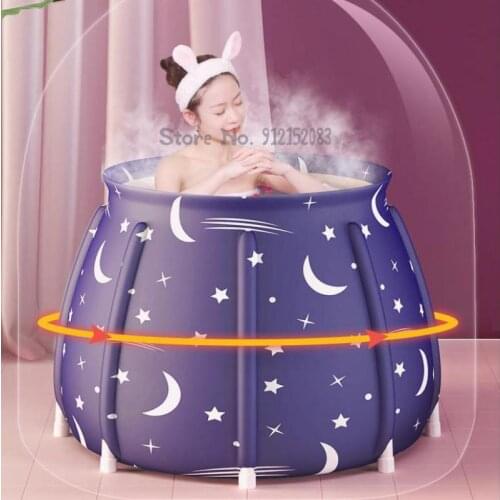 Pumpkin Bath Bucket Adult Folding Bathtub Super Large Net Red Bath Household Childrens Bath Tub Artifact