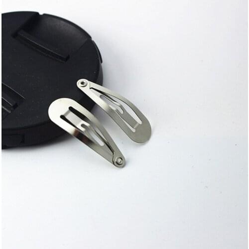 50pcs/lot Silver Tone Snap Hair Clips20/30/40/50/60/70/80/90mm DIY Hair Accessories for Kid Toddler Girl Hairgrip Hair Clip