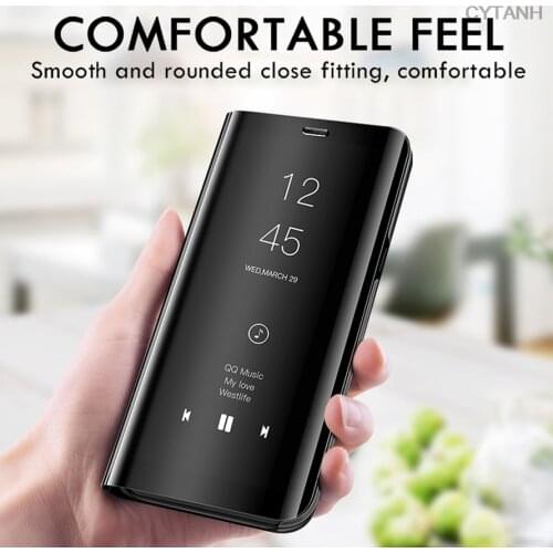 Mirror Flip Case on for Sony Xperia Xz 5 4 3 Xz5 Xz4 Xz3 5xz 4xz 3xz Cases Cover Plain Cn(origin) CYTANH