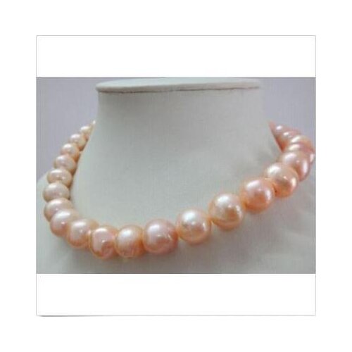 Selling jewerly > huge11-12mm natural south pink kasumi pearl necklace 18" pretty >free shipping