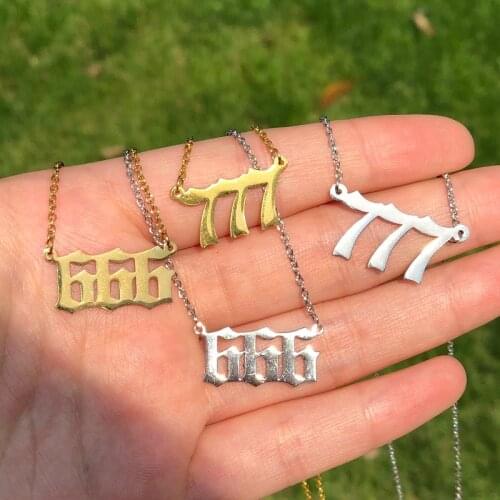 2021 New Minimalist Angel Number Stainless Steel Lucky Number Pendant Delicate Necklaces For Women Birthday Jewelry Gifts