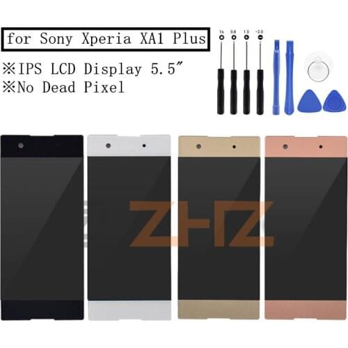 For Sony Xperia XA1 Plus LCD Display Digitizer Touch Screen Assembly Replacement 5.5" No Dead Pixel New For Sony Xperia XA1 Plus