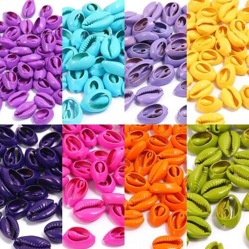 10pcs Multicolor Natural Shell Loose Spacer Beads 16-20mm Oval Beads For Jewelry Making DIY Charm Necklace Bracelet Earring