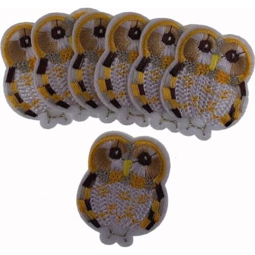 5Pcs Animal Owl Embroidery iron on patches for clothes Kid Applique Sewing DIY Badges Stickers Decorative Accessories