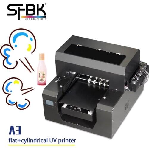 A3 flat cylindrical two-in-one printer inkjet high resolution for bottle/mobile phone case/photo/3D relief printing