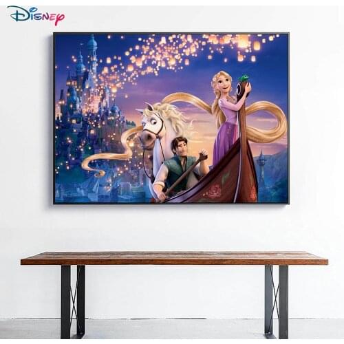 5D Disney Diamond Painting Princess Series Rapunzel Princess Diamond Inlaid Embroidery Exquisite Handmade Home Decoration DIY