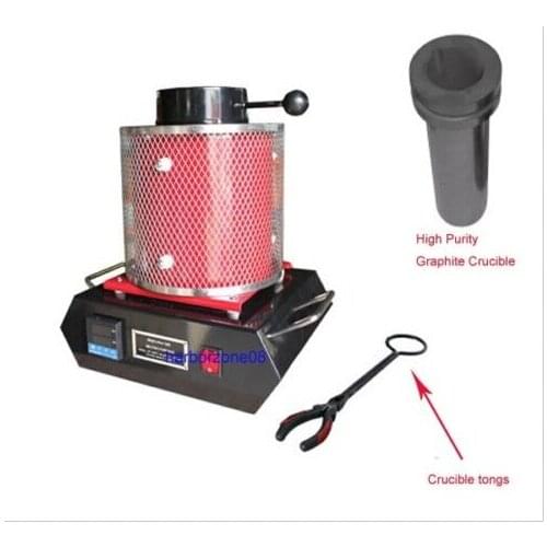 Automatic Digital Melting Furnace 1KG for Melt Scrap Silver & Gold MF-1000