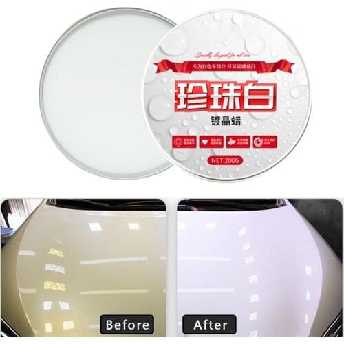 Car White Wax Care Paint Waterproof Care Scratch Repair Car Styling Crystal Hard Wax Polish Scratch Remove